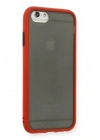 Mey İthalat®  iPhone 6 Kılıf Montreal Silikon Kapak - Kırmızı