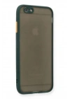 Mey İthalat®  iPhone 6 Kılıf Montreal Silikon Kapak - Yeşil