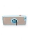 Mey İthalat®  iPhone 6 Kılıf Montreal Yüzüklü Silikon Kapak - Buz Mavi