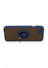 Mey İthalat®  iPhone 6 Kılıf Montreal Yüzüklü Silikon Kapak - Lacivert