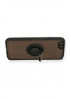Mey İthalat®  iPhone 6 Kılıf Montreal Yüzüklü Silikon Kapak - Siyah