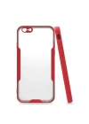 Mey İthalat®  iPhone 6 Kılıf Platin Silikon - Kırmızı