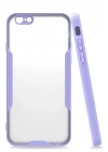 Mey İthalat®  iPhone 6 Kılıf Platin Silikon - Lila