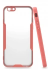 Mey İthalat®  iPhone 6 Kılıf Platin Silikon - Pembe
