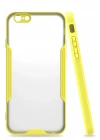 Mey İthalat®  iPhone 6 Kılıf Platin Silikon - Sarı