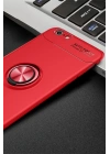 Mey İthalat®  iPhone 6 Kılıf Range Yüzüklü Silikon - Kırmızı