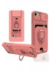 Mey İthalat®  iPhone 6 Kılıf Zuma Kartvizitli Yüzüklü Silikon - Pembe