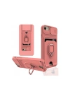 Mey İthalat®  iPhone 6 Kılıf Zuma Kartvizitli Yüzüklü Silikon - Pembe