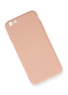 Mey İthalat®  iPhone 6 Plus Kılıf Nano içi Kadife Silikon - Pudra