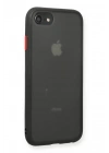 Mey İthalat®   iPhone 7 Kılıf Montreal Silikon Kapak - Siyah