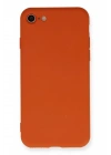 Mey İthalat®  iPhone 7 Kılıf Nano içi Kadife Silikon - Kırmızı