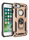 Mey İthalat®  iPhone 7 Kılıf Sofya Yüzüklü Silikon Kapak - Gold