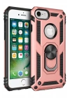 Mey İthalat®  iPhone 7 Kılıf Sofya Yüzüklü Silikon Kapak - Rose