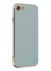 Mey İthalat®  iPhone 7 Kılıf Volet Silikon - Açık Yeşil