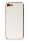 Mey İthalat®  iPhone 7 Kılıf Volet Silikon - Beyaz