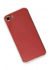 Mey İthalat®  iPhone 7 Kılıf Volet Silikon - Kırmızı