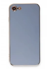 Mey İthalat®  iPhone 7 Kılıf Volet Silikon - Mavi