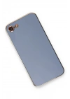 Mey İthalat®  iPhone 7 Kılıf Volet Silikon - Mavi