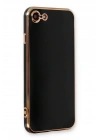 Mey İthalat®  iPhone 7 Kılıf Volet Silikon - Siyah