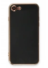 Mey İthalat®  iPhone 7 Kılıf Volet Silikon - Siyah