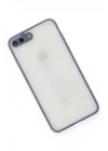 Mey İthalat®  iPhone 7 Plus Kılıf Montreal Silikon Kapak - Gri