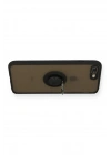 Mey İthalat®  iPhone 7 Plus Kılıf Montreal Yüzüklü Silikon Kapak - Siyah