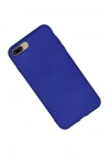 Mey İthalat®  iPhone 7 Plus Kılıf Nano içi Kadife Silikon - Lacivert
