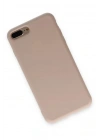 Mey İthalat®   iPhone 7 Plus Kılıf Nano içi Kadife Silikon - Pudra