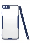 Mey İthalat®  iPhone 7 Plus Kılıf Platin Silikon - Lacivert
