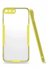 Mey İthalat®  iPhone 7 Plus Kılıf Platin Silikon - Sarı