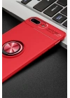 Mey İthalat®  iPhone 7 Plus Kılıf Range Yüzüklü Silikon - Kırmızı