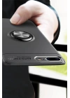 Mey İthalat®  iPhone 7 Plus Kılıf Range Yüzüklü Silikon - Kırmızı