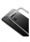Mey İthalat®  iPhone 8 Plus Kılıf Lüx Şeffaf Silikon