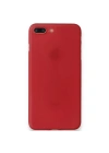 Mey İthalat®  iPhone 8 Plus Kılıf PP Ultra İnce Kapak - Kırmızı