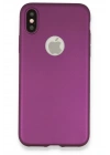 Mey İthalat®  iPhone X Kılıf First Silikon - Mürdüm