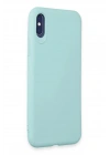 Mey İthalat®  iPhone X Kılıf First Silikon - Turkuaz