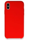 Mey İthalat®  iPhone X Kılıf Lansman Legant Silikon - Kırmızı