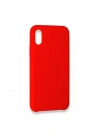 Mey İthalat®  iPhone X Kılıf Lansman Legant Silikon - Kırmızı