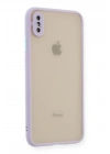 Mey İthalat®  iPhone X Kılıf Montreal Silikon Kapak - Mor
