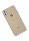 Mey İthalat®  iPhone X Kılıf Montreal Silikon Kapak - Mor