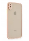 Mey İthalat®  iPhone X Kılıf Montreal Silikon Kapak - Pembe