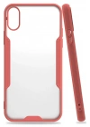 Mey İthalat®  iPhone X Kılıf Platin Silikon - Pembe