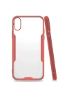 Mey İthalat®  iPhone X Kılıf Platin Silikon - Pembe