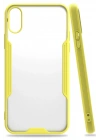 Mey İthalat®  iPhone X Kılıf Platin Silikon - Sarı