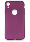 Mey İthalat®  iPhone XR Kılıf First Silikon - Mürdüm
