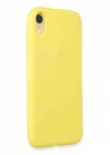 Mey İthalat®  iPhone XR Kılıf First Silikon - Sarı