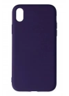 Mey İthalat®  iPhone XR Kılıf Nano içi Kadife Silikon - Mor
