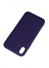 Mey İthalat®  iPhone XR Kılıf Nano içi Kadife Silikon - Mor