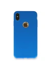 Mey İthalat®  iPhone XS Max Kılıf First Silikon - Mavi