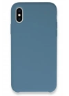 Mey İthalat®  iPhone XS Max Kılıf Lansman Legant Silikon - Açık Mavi